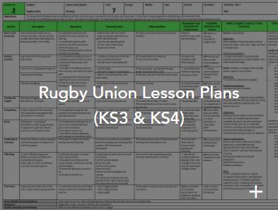 rugby union lesson plans